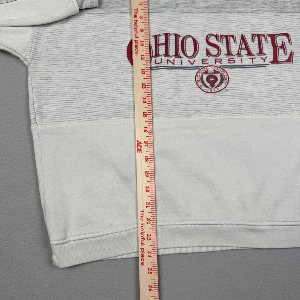 Vintage Gear For Sports Ohio State University Sweatshirt XL Grey White Buckeyes - Picture 6 of 9